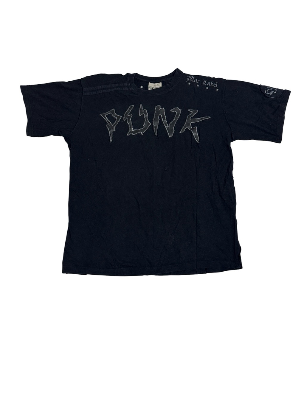 BLAC LABEL Mens METAL STUDS Truly Damned Punk Black Shirt Sz 2XL